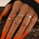Stackable Silver Rings Combo - Image 2