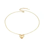 Tiny Heart Bow Pendant chain - Image 3