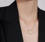 White Bee Necklace