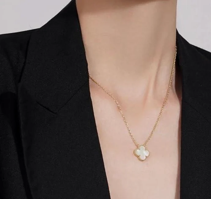 White Bee Necklace White Bee Necklace - Image 1