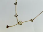 White Butterfly Necklace - Image 2